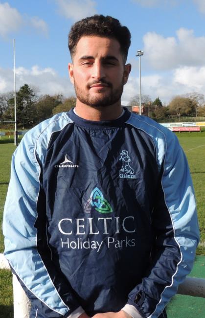 Jack Price - try for Narberth centre - and a spell in the second row!